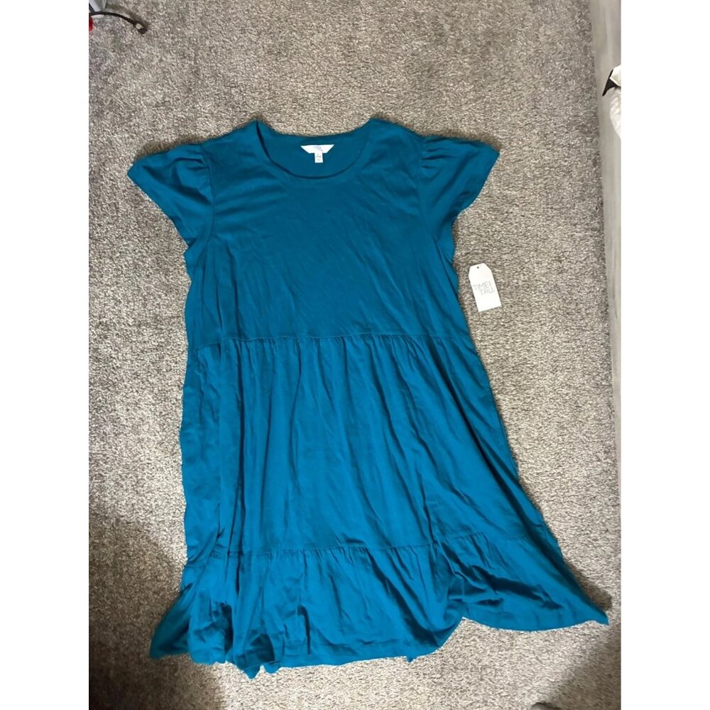 Large time and tru blue dress new with tags